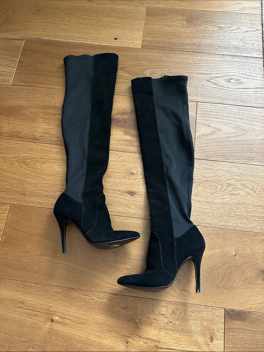 Charles David Black Over-the-Knee Pointed Stiletto Boots